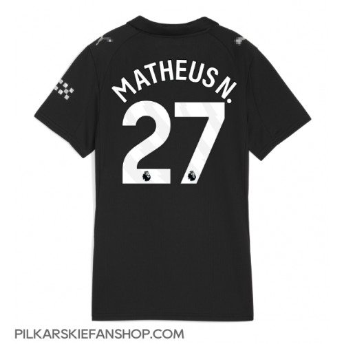 Koszulka piłkarska Manchester City Matheus Nunes #27 Strój wyjazdowy dla kobiety 2025-26 tanio Krótki Rękaw Koszulka piłkarska Manchester City Matheus Nunes #27 Strój wyjazdowy dla kobiety 2025-26 tanio Krótki Rękaw